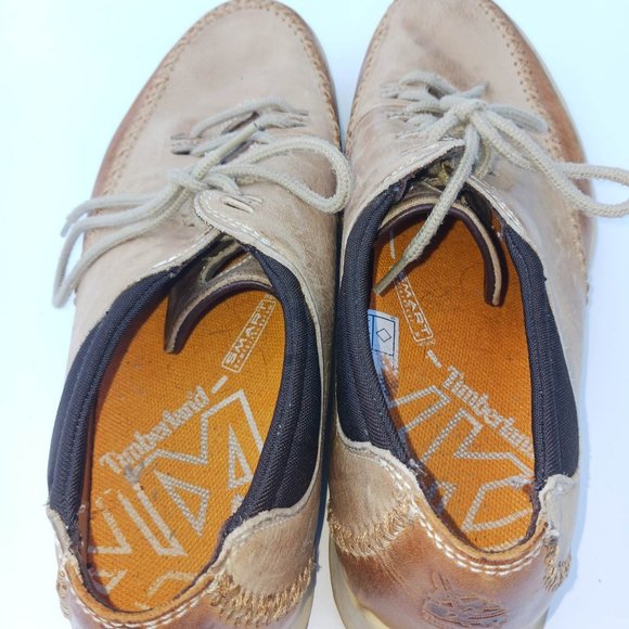 Timberland Men's  Size 10.5 Brown Genuine Leather Shoes - Picture 5 of 10